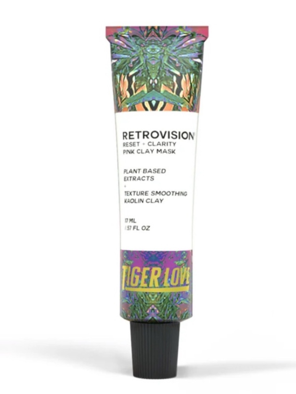 TIGERLOVE RETROVISION® Reset + Clarity Pink Clay Mask Mini 17ml BRAND NEW/SEALED